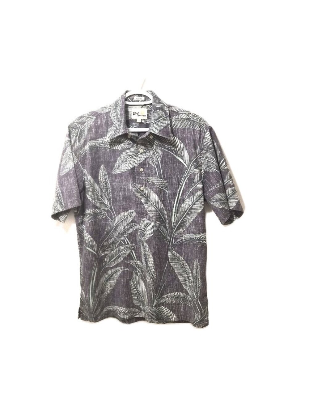 Reyn Spooner Kloth Limited Issue Palm‑Leaf Shirt Muted Purple Islandwear Aloha